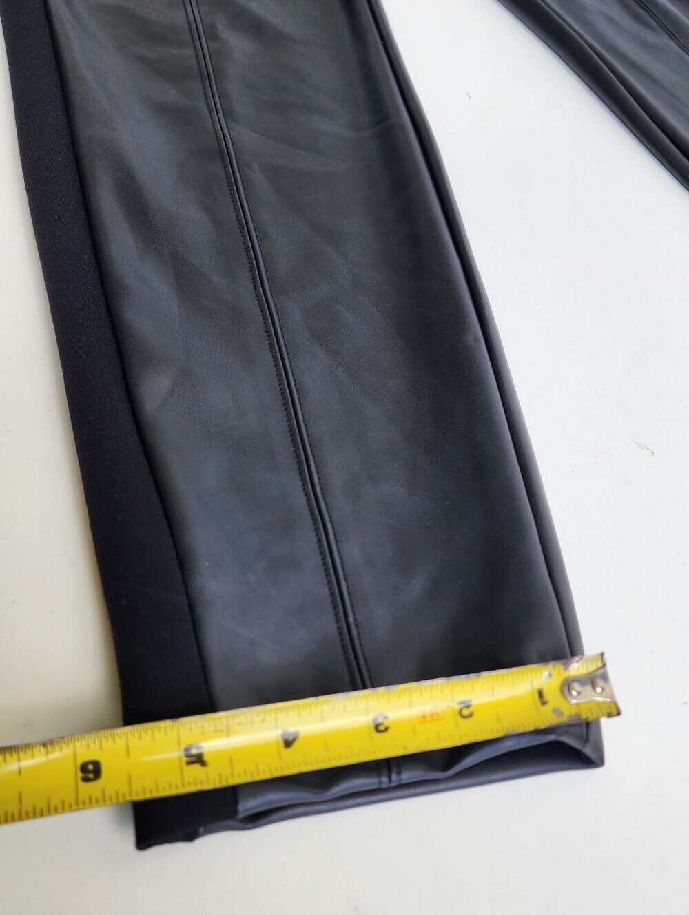 Talbots Portland Faux Leather Leggings Womens Skinny Pants Stretch Black Sz 14 - Picture 5 of 16